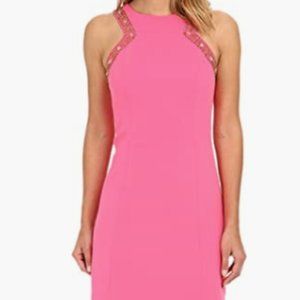 Lilly Pulitzer Largo Cut-In Beaded Shift Dress, in Tropical Pink, Size 10